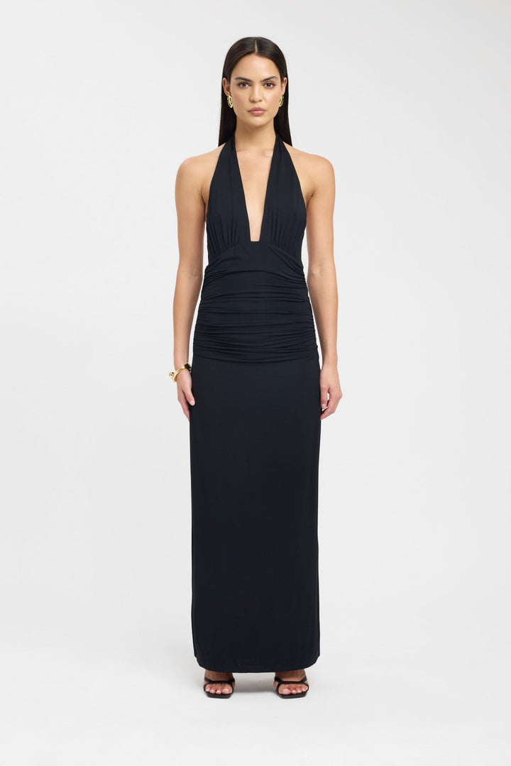 Alora™ | Sophisticated Halter Maxi Dress