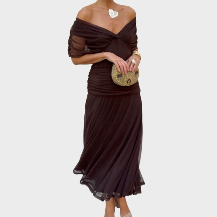 Olwen | Elegant V-Neck Dress