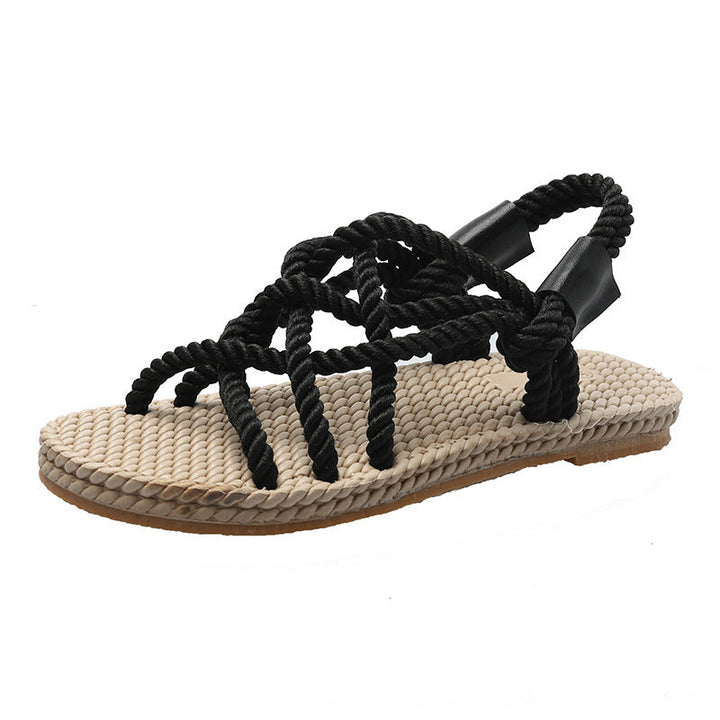 Nyelle | Braided Rope Sandals