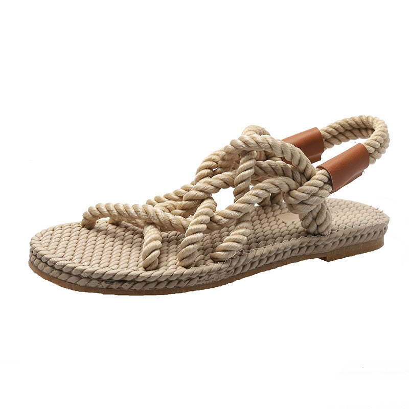 Nyelle | Braided Rope Sandals