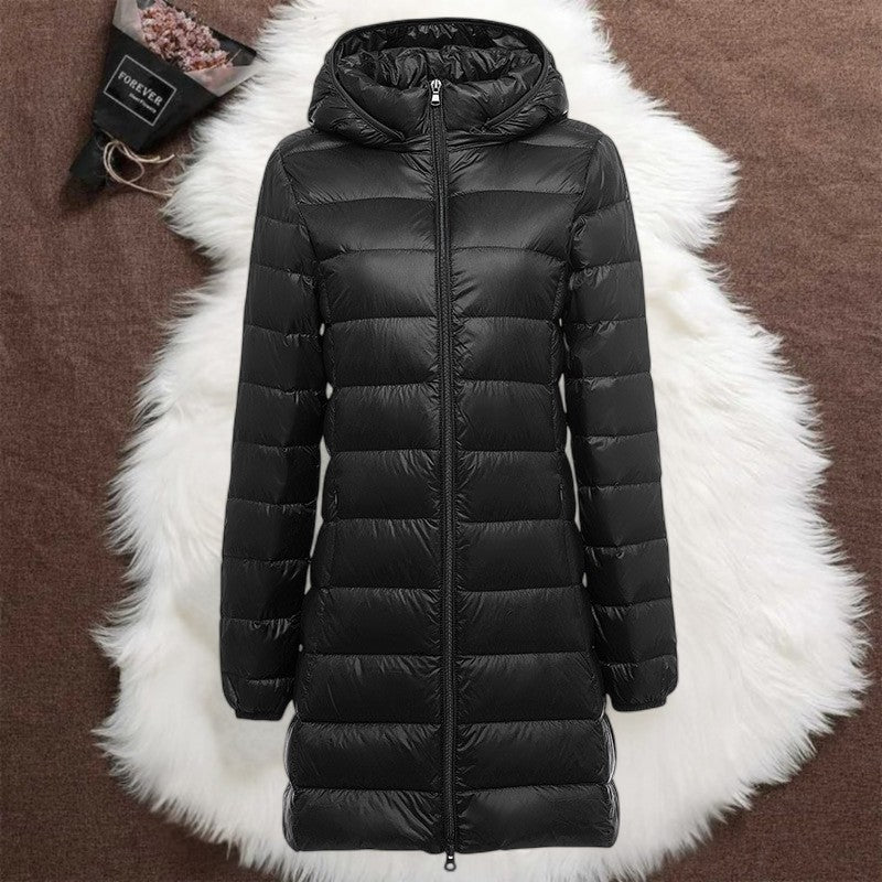 Helsa Long Transitional Padded Jacket | Black