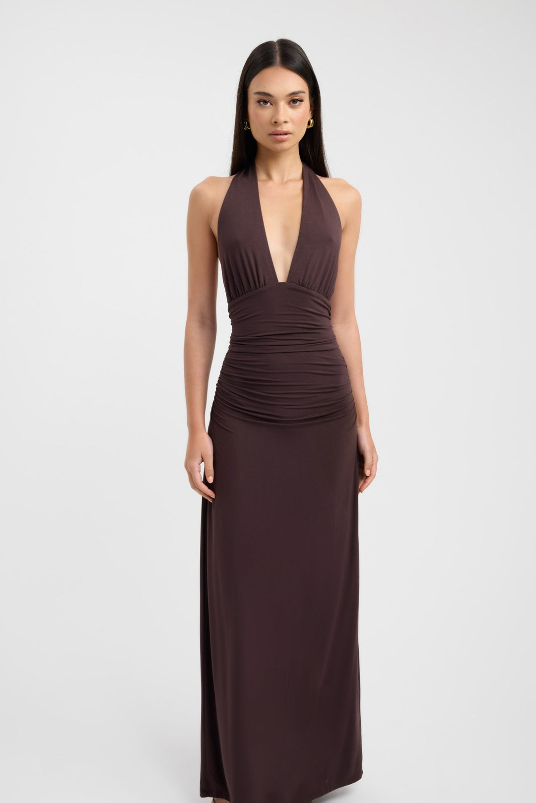 Alora™ | Sophisticated Halter Maxi Dress