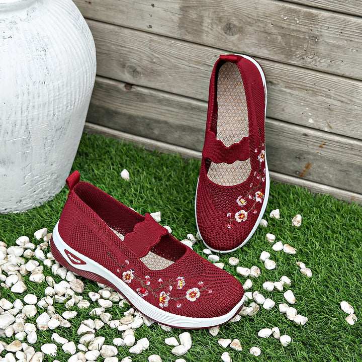 Maelis | Embroidered Comfort Slip-Ons