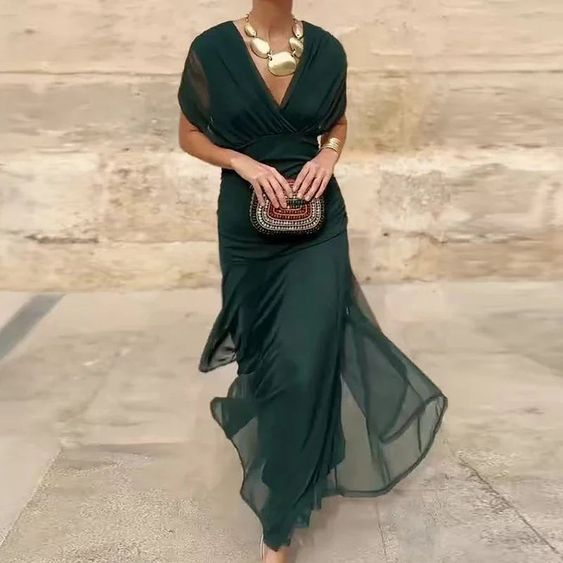 Olwen | Elegant V-Neck Dress