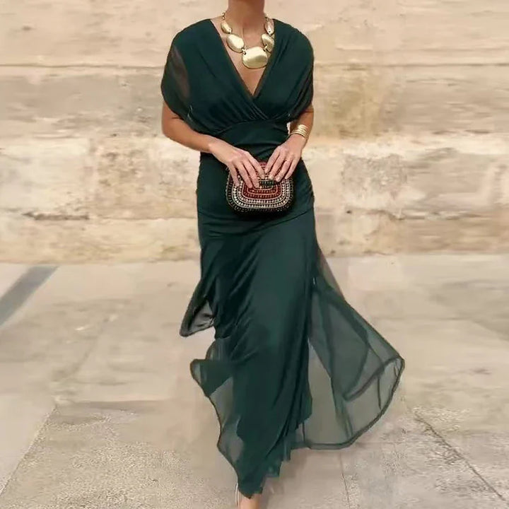 Olwen | Elegant V-Neck Dress
