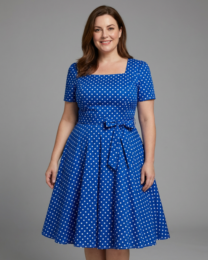 BEATRIX | POLKA DOT BOW DRESS