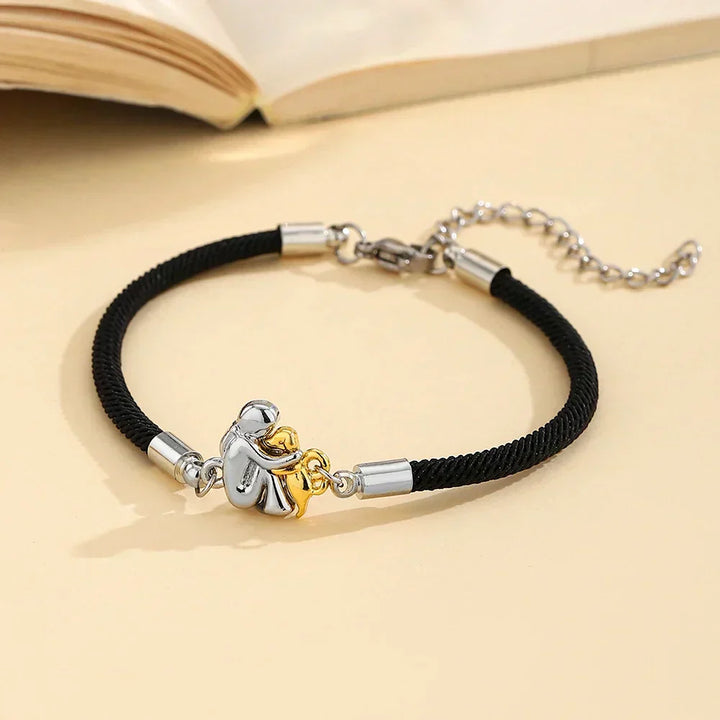 LIORA | CORD BRACELET WITH DOG ICON