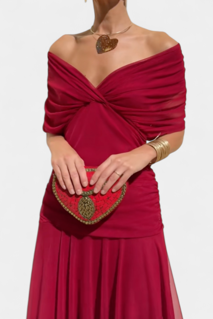 Olwen | Elegant V-Neck Dress