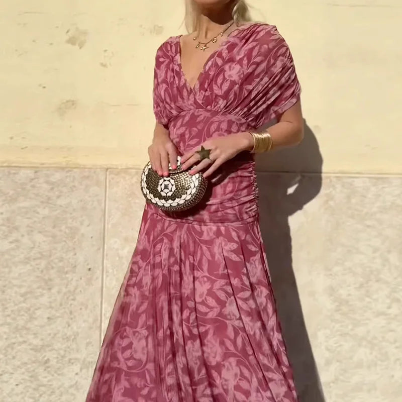 Olwen | Elegant V-Neck Dress