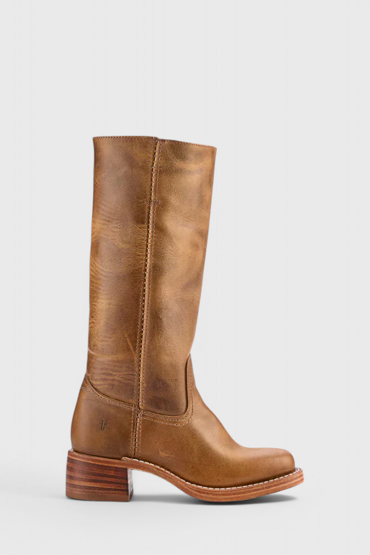 PIPPA | WOMEN'S LEATHER KNEE-HIGH BOOTS WITH HEELS