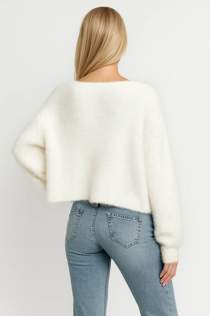 Zacht Vest | Open Model met Pareldetail | Elegant en Comfortabel