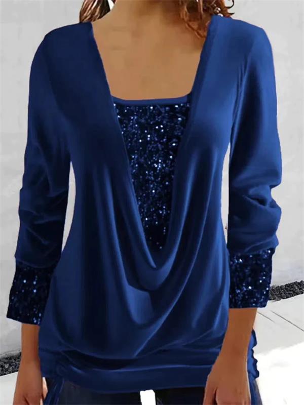 Odeline | Modern Sequin Layer Blouse