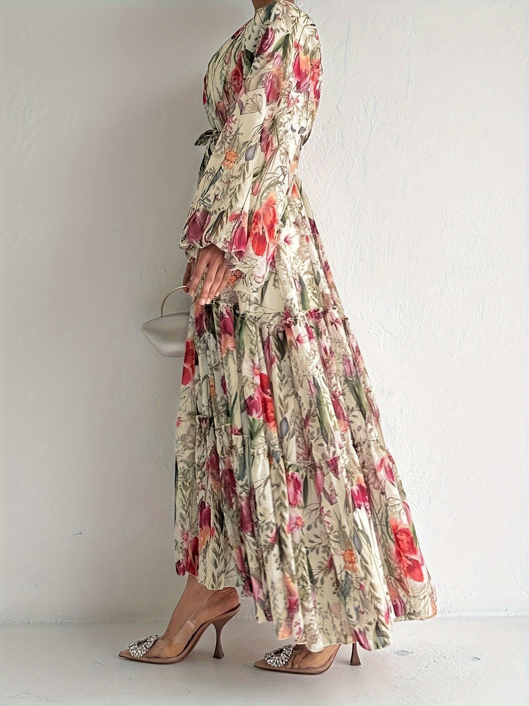 Darisella™ | Elegant Floral Kaftan Maxi Dress