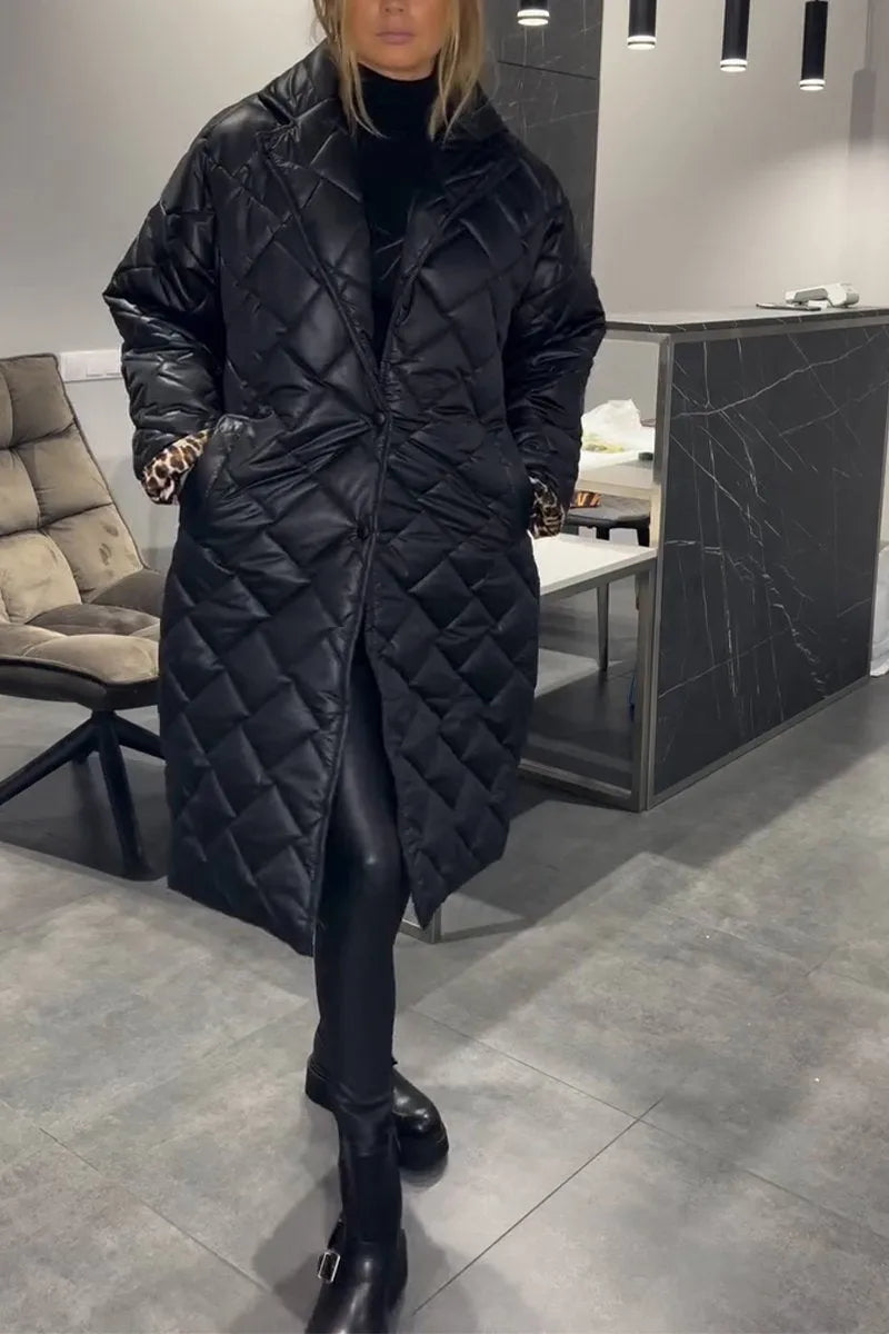 Thomasina | Quilted Longline Coat
