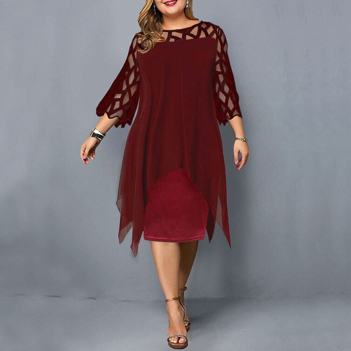 Ffara | Chic Plus Size Midi Dress