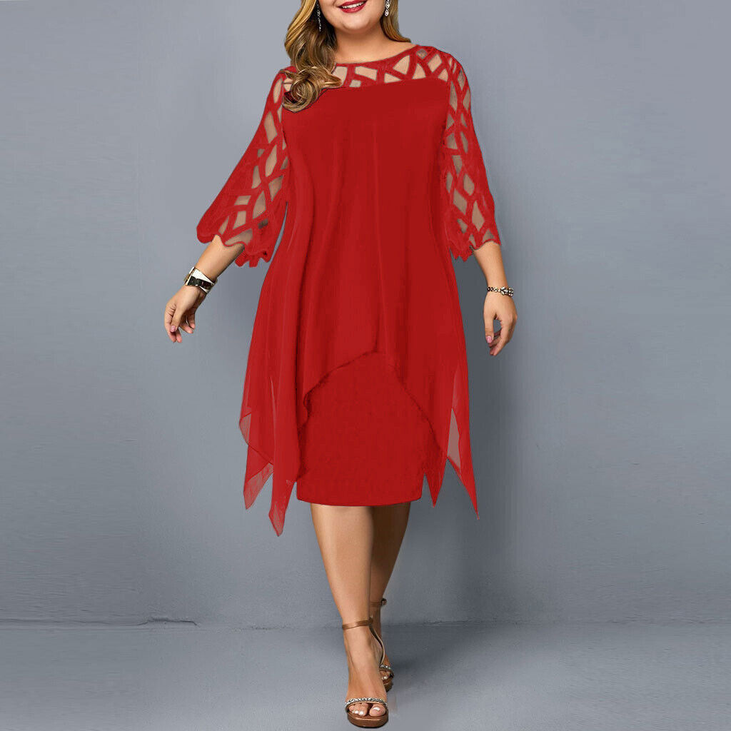 Ffara | Chic Plus Size Midi Dress