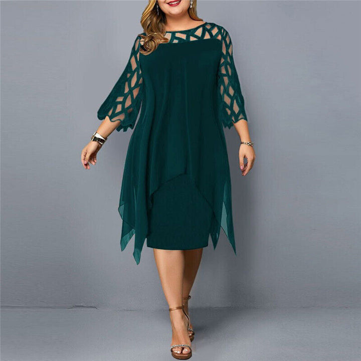 Ffara | Chic Plus Size Midi Dress