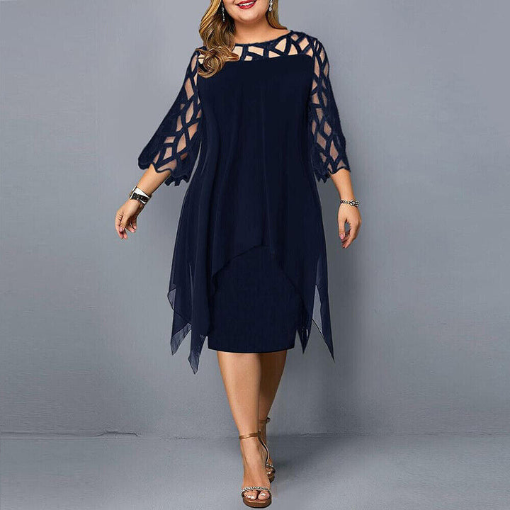 Ffara | Chic Plus Size Midi Dress