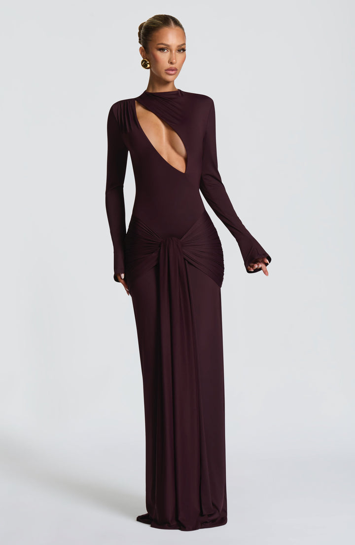 TAHNEE | PLUM MAXI DRESS