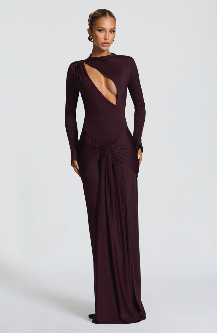 TAHNEE | PLUM MAXI DRESS