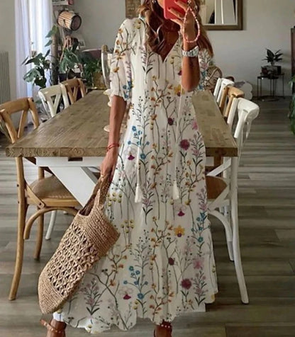 Fiora | Boho Maxi Dress
