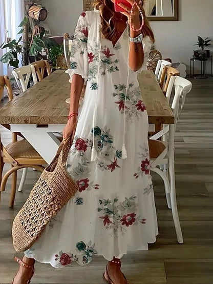 Fiora | Boho Maxi Dress